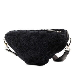 Prada Black Shoulder Bag Triangle Terry
